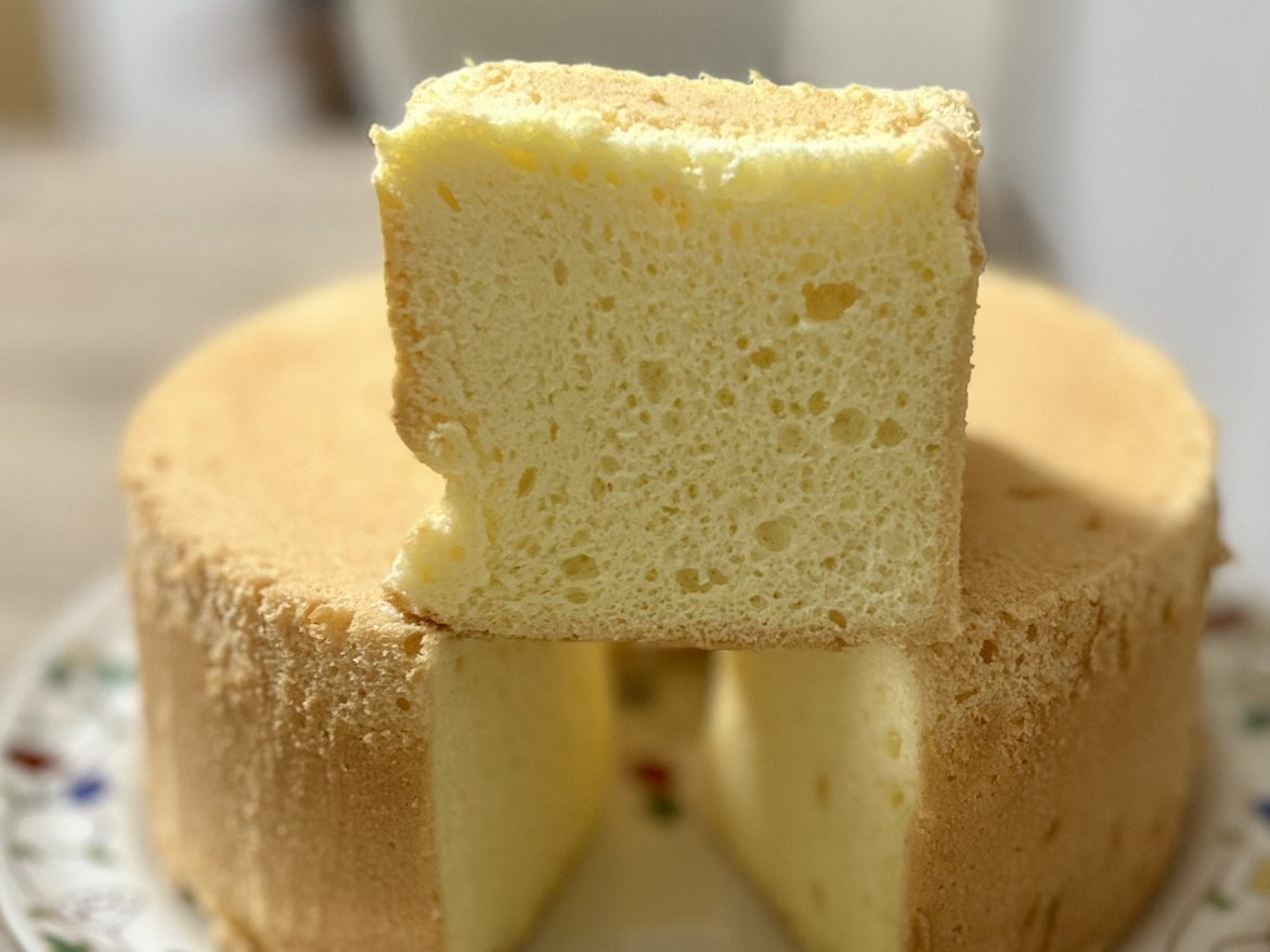 ふんわり米粉でシフォンケーキ